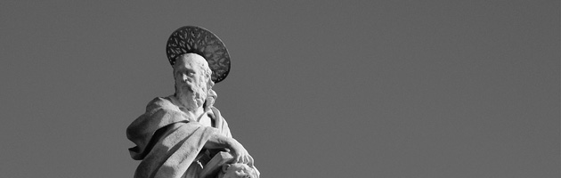 San Giorgio Maggiore. Statua di santo