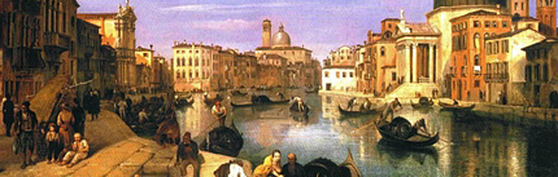 Veduta di Venezia con il Canal Grande 