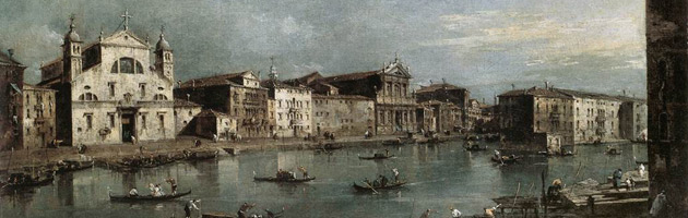 Il Canal Grande con Santa Lucia