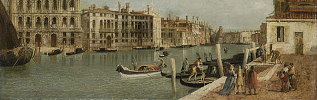 Il Canal Grande con Ca’ Pesaro e Palazzo Foscarini