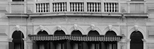 Palazzo Malipiero. Teste femminili in chiave 